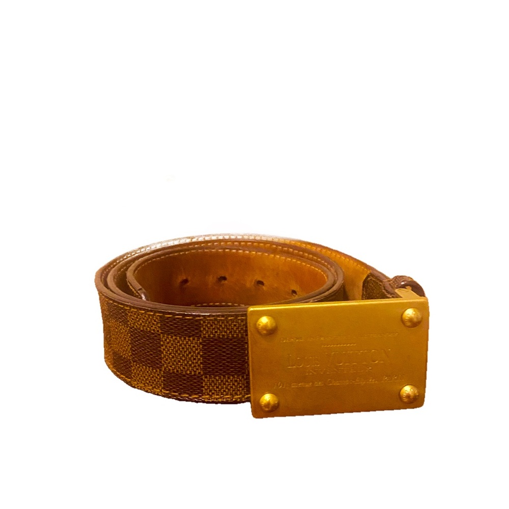 VINTAGE ‘92 Louis Vuitton Damier Inventeur Belt
